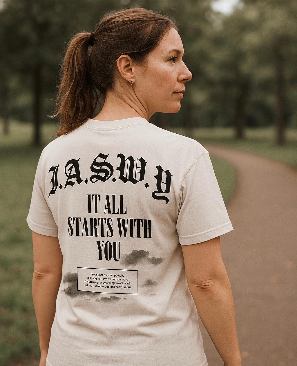 It All Starts With You Oversized Tee