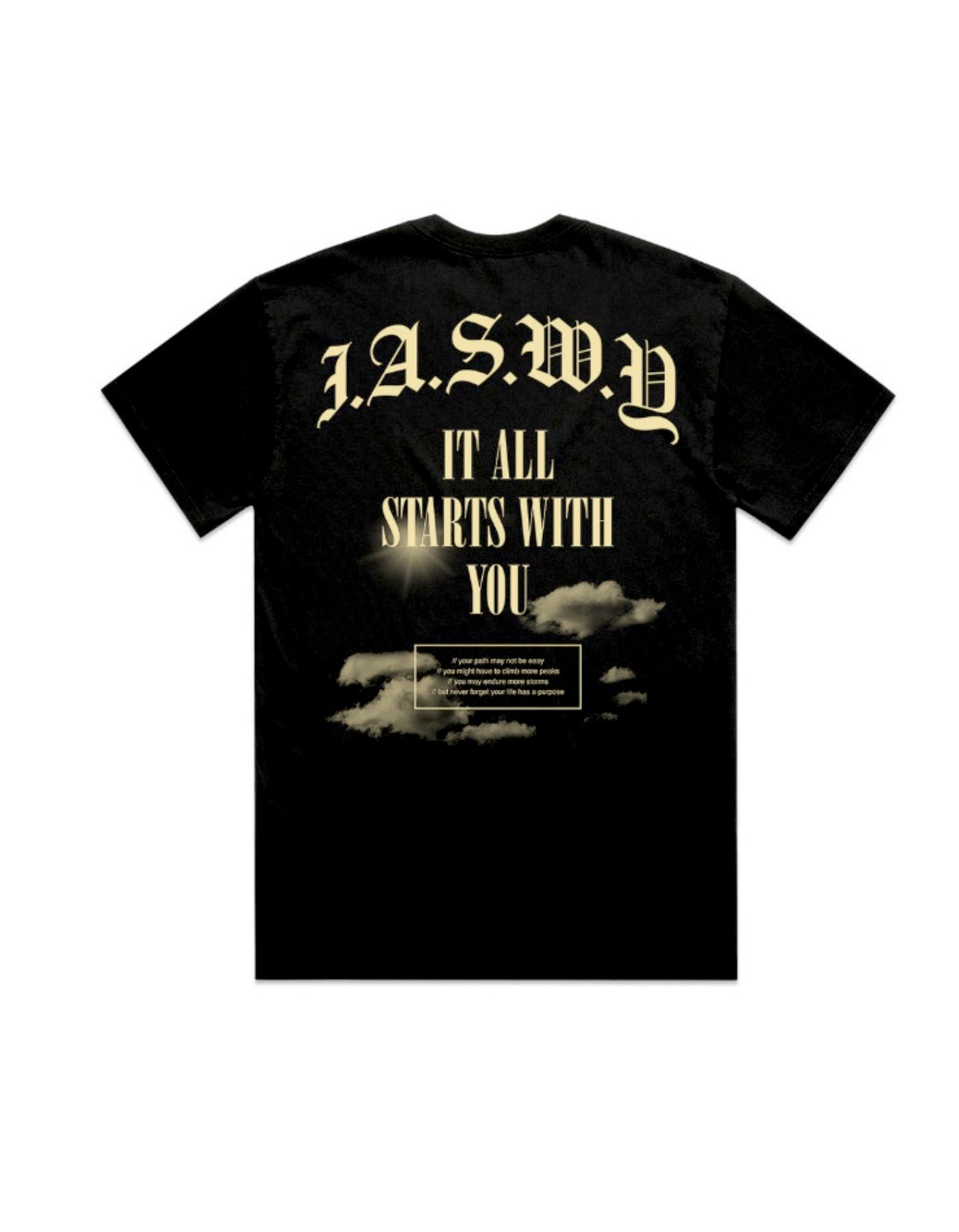 It All Starts With You – Black Unisex Tee