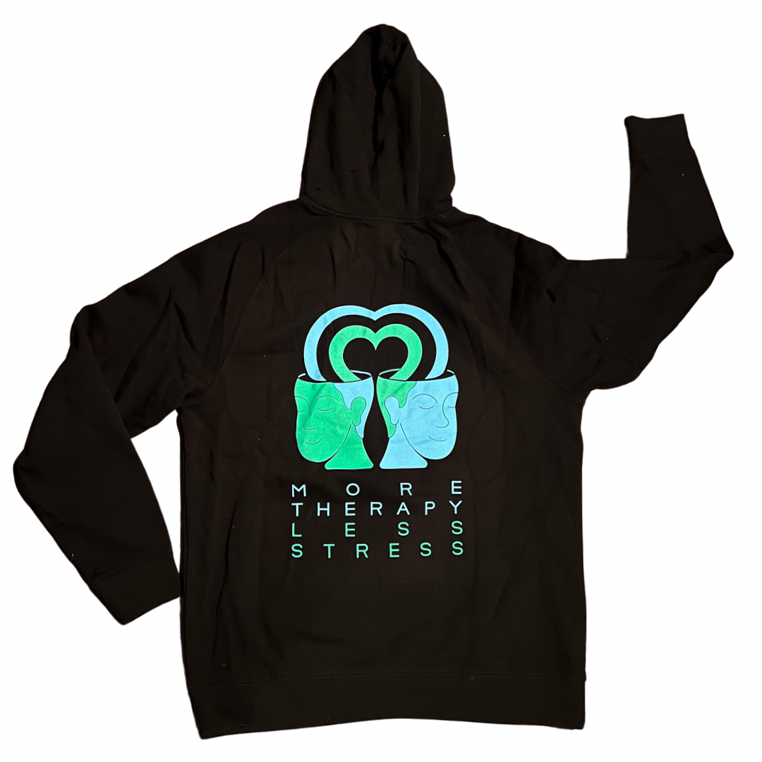 More Therapy, Less Stress Hoodie